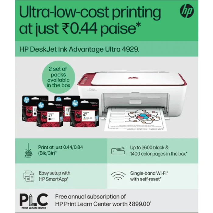 HP Ink Advantage Ultra 4929 Print, Copy, Scan, Self Reset WiFi - Image 7
